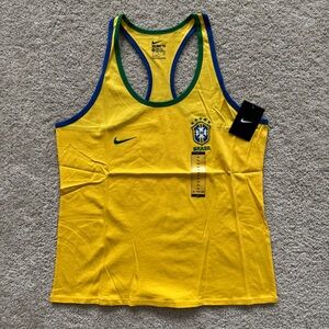 Nike Brazil FC Soccer Crest Tank Top Women Size XL NEW